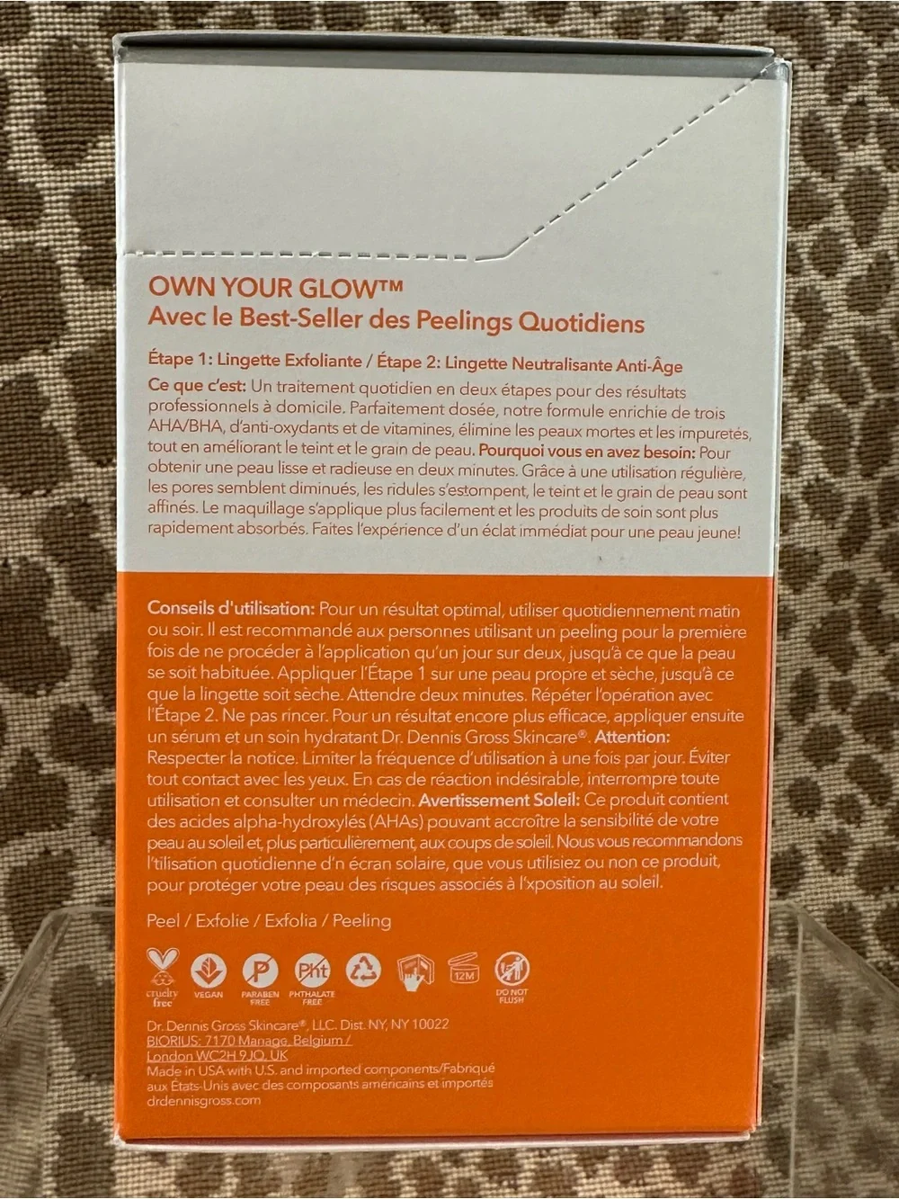 Dr. Dennis Gross Alpha Beta Ultra Gentle Daily Peel~30 Ct Facial Peel~$94